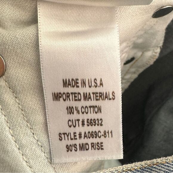 AGOLDE 90’s Mid Rise Loose Fit Fall Out Blue Women’s Size 25 Style A069C-811 - Picture 10 of 11